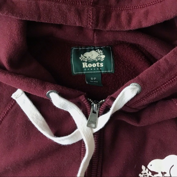 Maroon Roots Zip Up Sweater - Picture 4 of 4